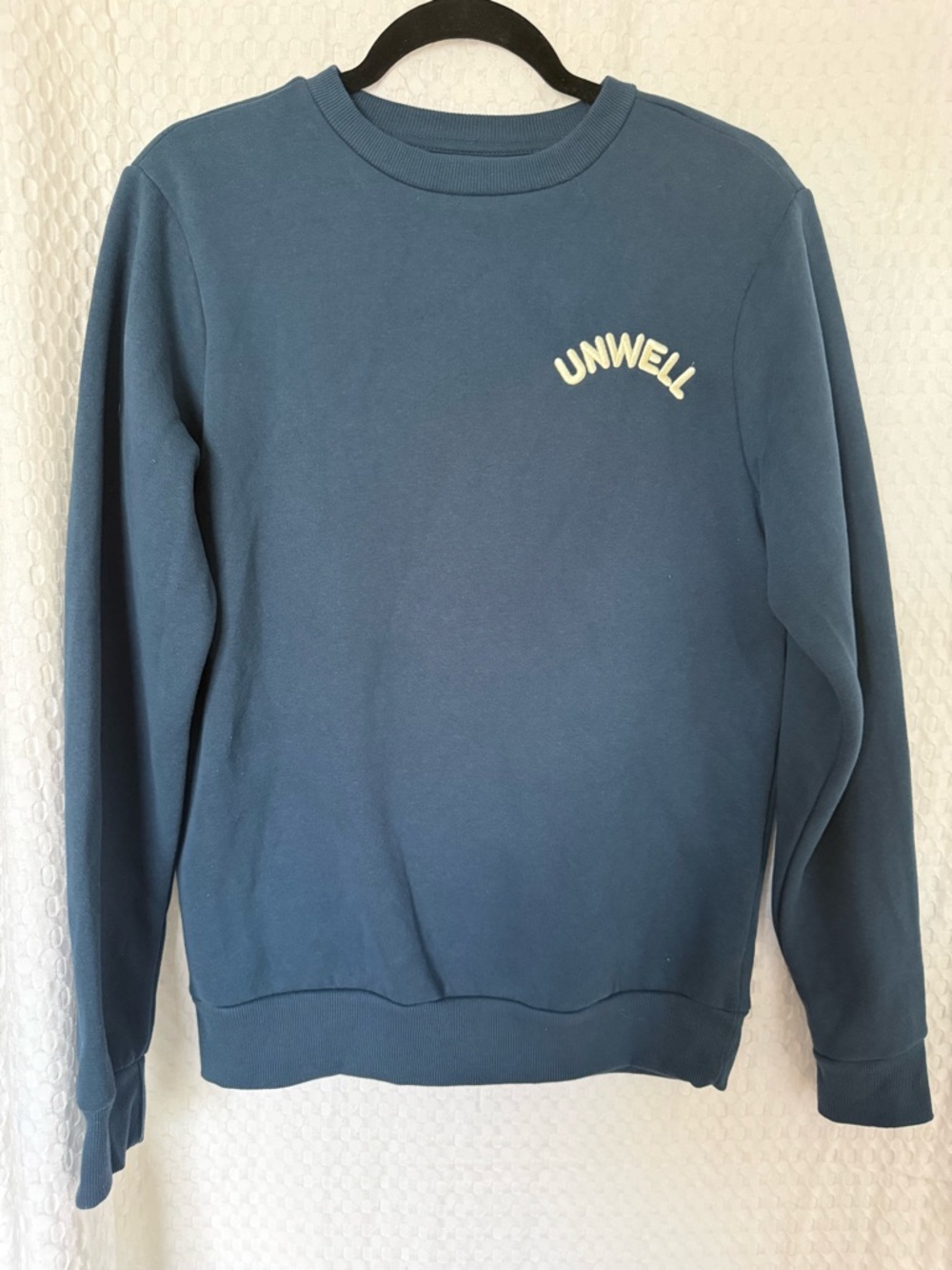 Unwell Apparel Graphic Sweatshirt XS Blue Crewneck In Good Company